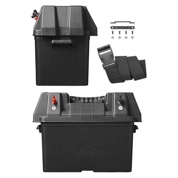 ProPlus Batteriebox mit USB und Voltmeter 33x20x20 cm