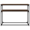 vidaXL Konsolentisch Braun Eichen-Optik 100x35,5x75 cm Holzwerkstoff