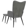 vidaXL Relaxsessel mit Hocker Dunkelgrau Stoff