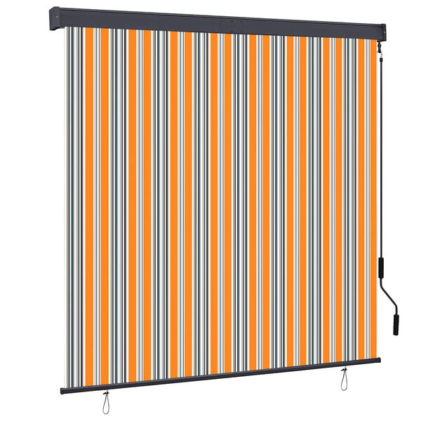 vidaXL Au&szlig;enrollo 160x250 cm Gelb und Blau