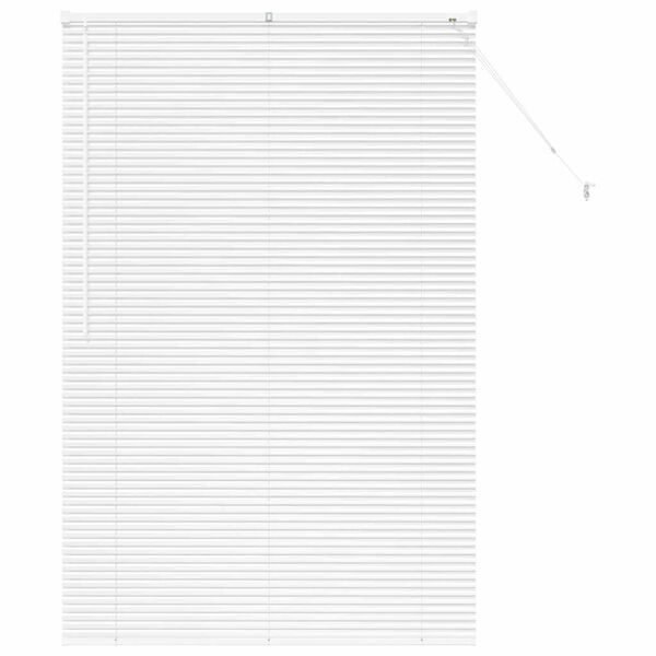 vidaXL Balkenjalousien Wei&szlig; 175 x 120 cm Aluminium