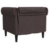 vidaXL Chesterfield-Sessel Dunkelbraun Stoff