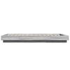vidaXL Bettgestell mit LED Grau Sonoma 75x190 cm Holzwerkstoff