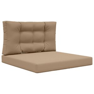 vidaXL Sofakissen f&uuml;r drau&szlig;en Polyester Taupe 80 x 80 cm