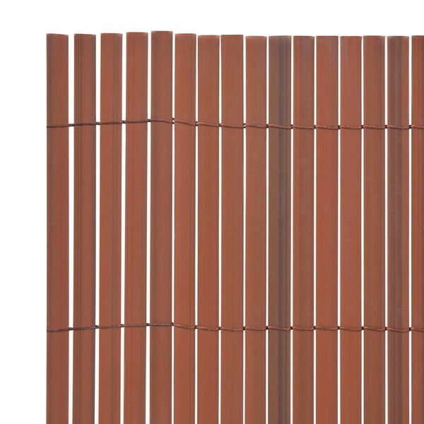 vidaXL Gartenzaun Braun 150 x 500 cm PVC