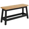 VidaXL Esstischbank EKAI Schwarz 91,5 x 29 x 45,5 cm