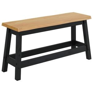 VidaXL Esstischbank EKAI Schwarz 91,5 x 29 x 45,5 cm