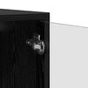 vidaXL Wandschrank Schwarz Eichen-Optik 68 x 37 x 35 cm Holzwerkstoff