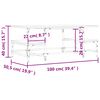 vidaXL Couchtisch Schwarz 100x50,5x40 cm Holzwerkstoff