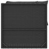 vidaXL 3-tlg. Garten-Lounge-Set mit Kissen Schwarz Poly Rattan