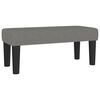 vidaXL Boxspringbett mit Matratze Dunkelgrau 120x200 cm Stoff