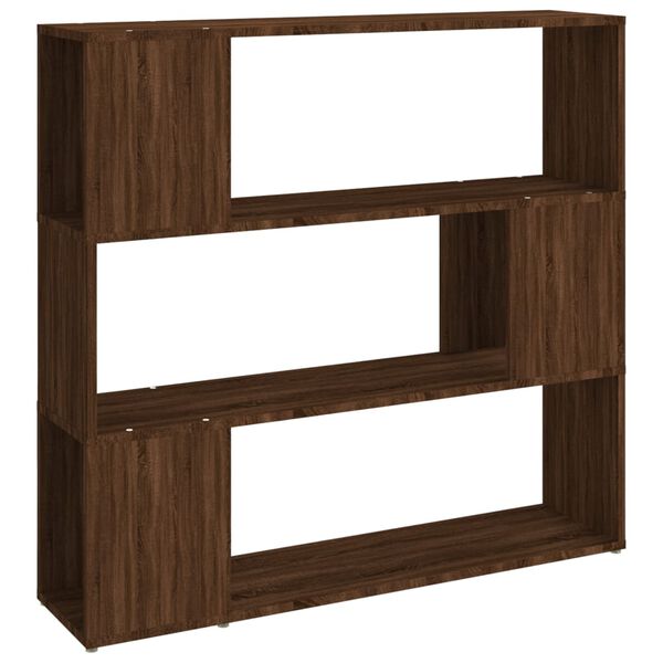 vidaXL B&uuml;cherregal/Raumteiler Braun Eichen-Optik 100x24x94 cm