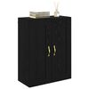 vidaXL Wandschrank Schwarz Eichen-Optik 69,5 x 34 x 90 cm