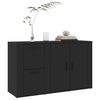 vidaXL Sideboard Schwarz 100x33x59,5 cm Holzwerkstoff