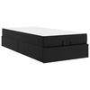 vidaXL Bettgestell mit Matratze mit Matratze 2 pcs Schwarz PVC