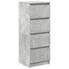 vidaXL Sideboard Betongrau 37,5x35x99 cm Holzwerkstoff