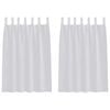 vidaXL Voile-Vorhang 2 stk. Hellgrau 140 x 140 cm Polyester