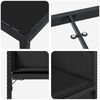 vidaXL Garten Essgruppe mit Kissen 5 pcs Schwarz Poly-Rattan