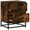 vidaXL Nachttische 2 Stk. R&auml;uchereiche 40x31x50 cm Holzwerkstoff