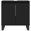 vidaXL Badschrank Schwarz 58x33x60 cm Holzwerkstoff