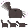 vidaXL Relaxsessel Dunkelbraun Stoff