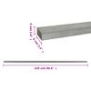 vidaXL Zaunpfosten 20 Stk. Silbern 220 cm Stahl