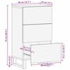vidaXL Sideboard mit Speicher Braun 40 x 33,5 x 75 cm Massivholz Mango