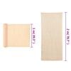 vidaXL Sichtschutznetz HDPE 2x25 m Beige