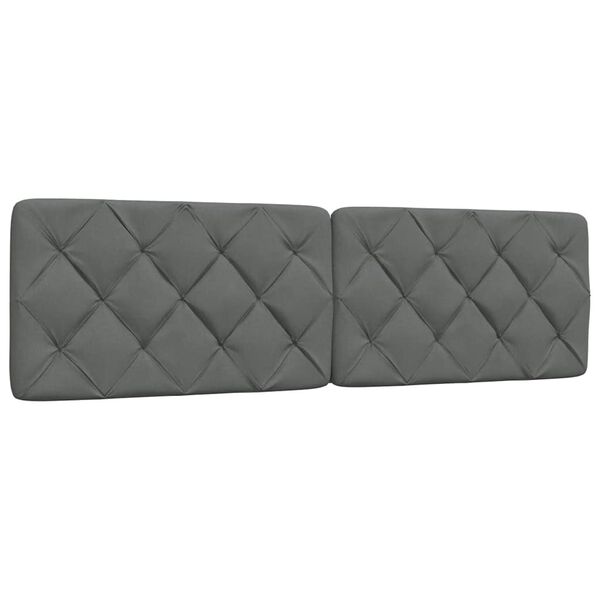 vidaXL Kopfteil-Kissen Dunkelgrau 180 cm Stoff