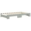 vidaXL Tagesbett Ausziehbar mit Schubladen Hellgrau 100x200 cm Samt