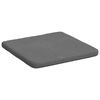 vidaXL Sitzkissen 4 pcs Dunkelgrau 40 x 40 x 3 cm Mikrofaserstoff