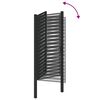 vidaXL Gartentor Abschlie&szlig;bar Schwarz 100x180 cm Aluminium