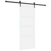 vidaXL Schiebet&uuml;r ORKDAL 83 x 202 cm Massives Kiefernholz Wei&szlig;