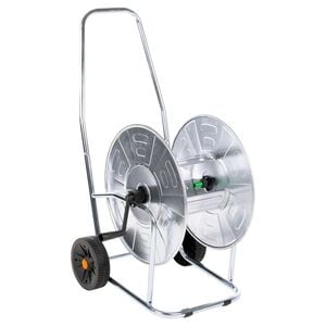 vidaXL Schlauchwagen f&uuml;r 80 m 3/4" Schlauch Stahl