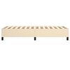 vidaXL Boxspringbettgestell Creme 90x200 cm Stoff