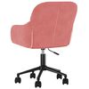 vidaXL Esszimmerst&uuml;hle 2 Stk. Drehbar Rosa Samt