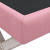 vidaXL Hocker mit Stauraum Rosa 110x45x49 cm Samt