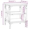 vidaXL Beistelltische 2 Stk. Braun Eichen-Optik 40x42x50 cm