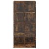 vidaXL Highboard mit T&uuml;ren R&auml;uchereiche 68x37x142 cm Holzwerkstoff