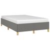 vidaXL Bettgestell ohne Matratze Dunkelgrau 120x200 cm Stoff