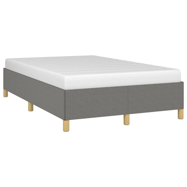 vidaXL Bettgestell ohne Matratze Dunkelgrau 120x200 cm Stoff