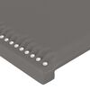 vidaXL Kopfteile Grau 180x5x78/88 cm Kunstleder