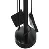 vidaXL 5-teiliges Kaminbesteck-Set 18x56 cm Stahl