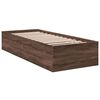 vidaXL Bettgestell Braun Eichen-Optik 90x190 cm Holzwerkstoff