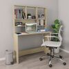 vidaXL Schreibtisch mit Regalen Sonoma-Eiche 110x45x157 cm