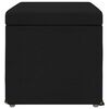 vidaXL Hocker Schwarz 61 x 41 x 40 cm Stoff und Pressholz
