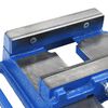 vidaXL Maschinenschraubstock Blau 150 mm Gusseisen