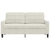 vidaXL 2-Sitzer-Sofa Creme 140 cm Samt