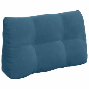 vidaXL R&uuml;ckenkissen Blau 80 x 24 x 50 cm Samt