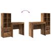 vidaXL Schreibtisch mit Schubladen 2 pcs Altholz